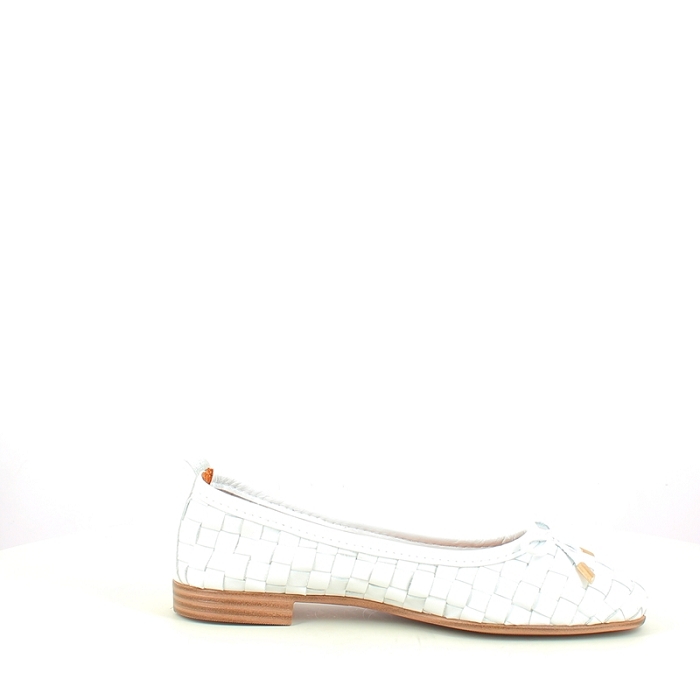 Coco abricot ballerine v3315n cuir lisse blanc5430301_3