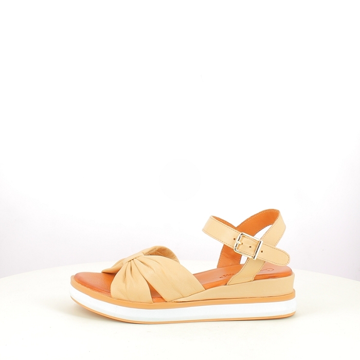 Coco abricot sandale v3314c cuir lisse nude boucle