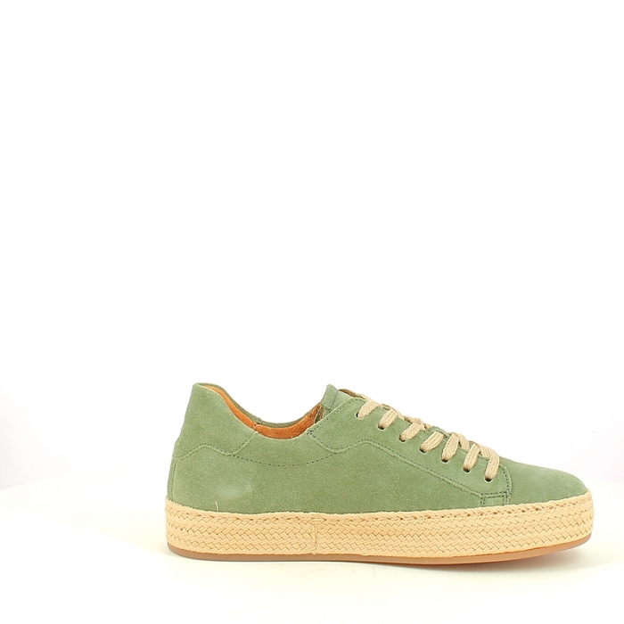 Gabor basket 83270 cuir velours kaki lacet5431202_3