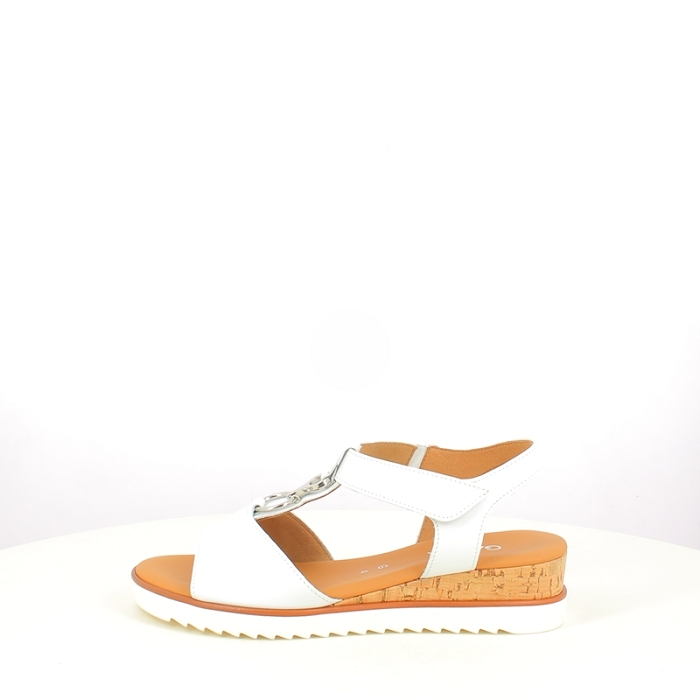 Gabor sandale 82754.50 cuir lisse blanc scratch