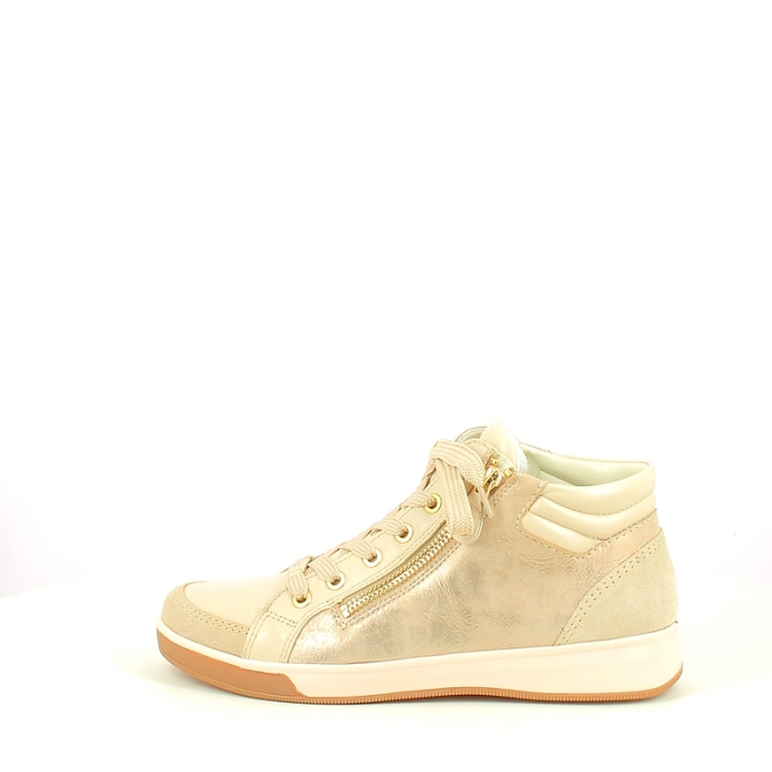 Ara basket 1224499.46 cuir velours beige lacet zip