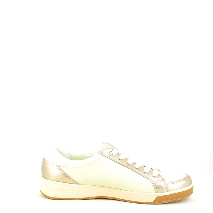 Ara basket 1234432.63 cuir lisse blanc lacet zip5432301_3