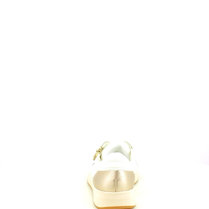 Ara basket 1234432.63 cuir lisse blanc lacet zip5432301_4