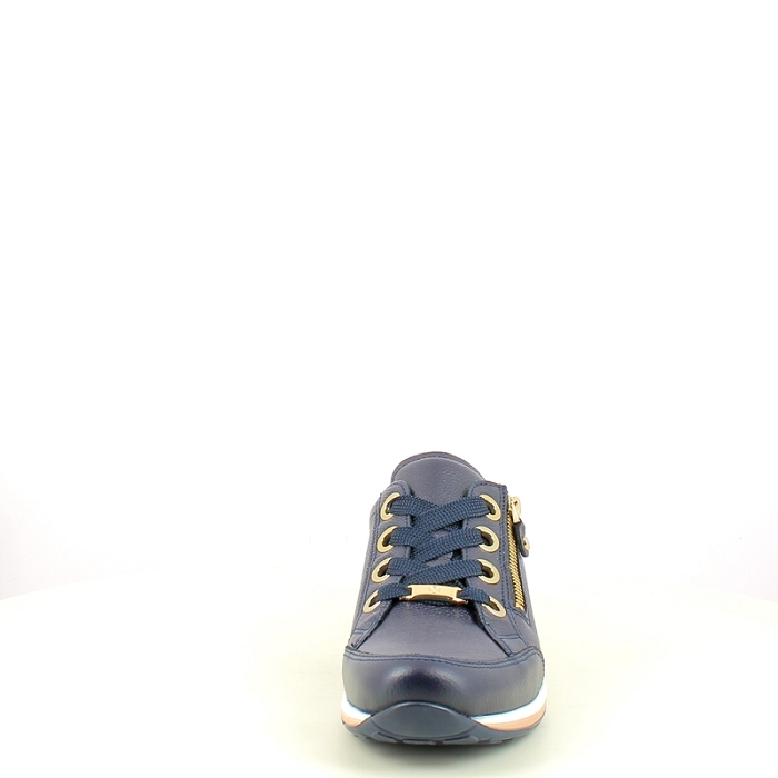 Ara basket 1264587.12 cuir lisse marine lacet zip5432401_2