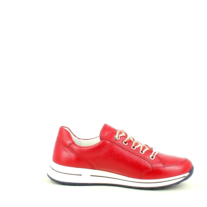 Ara basket 1254801 nubuck rouge lacet zip5432502_3