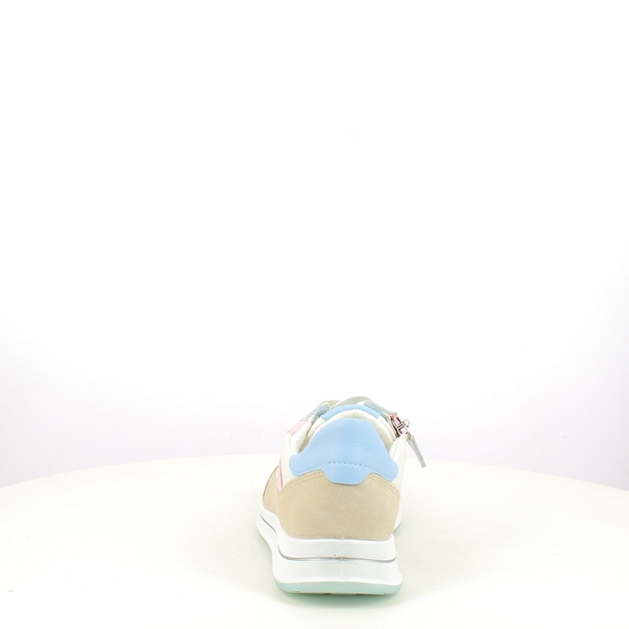 Ara basket 1224826.07 cuir velours ecru lacet zip5432601_4