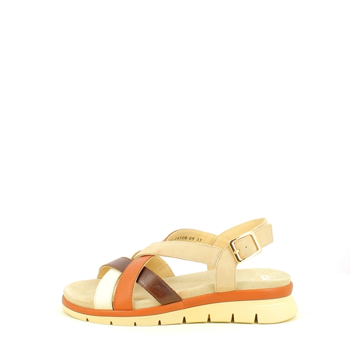 Ara sandale 1226508.09 cuir lisse beige scratch