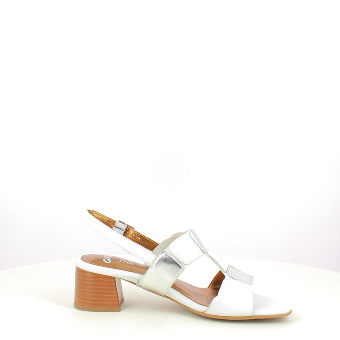 Ara sandale 1227604.04 cuir lisse blanc boucle5433401_3