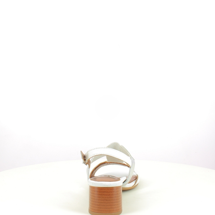 Ara sandale 1227604.04 cuir lisse blanc boucle5433401_4