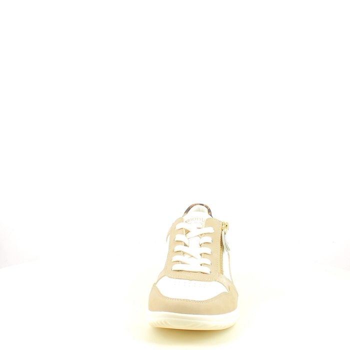Remonte basket d1e06.82 cuir lisse beige lacet zip5434401_2