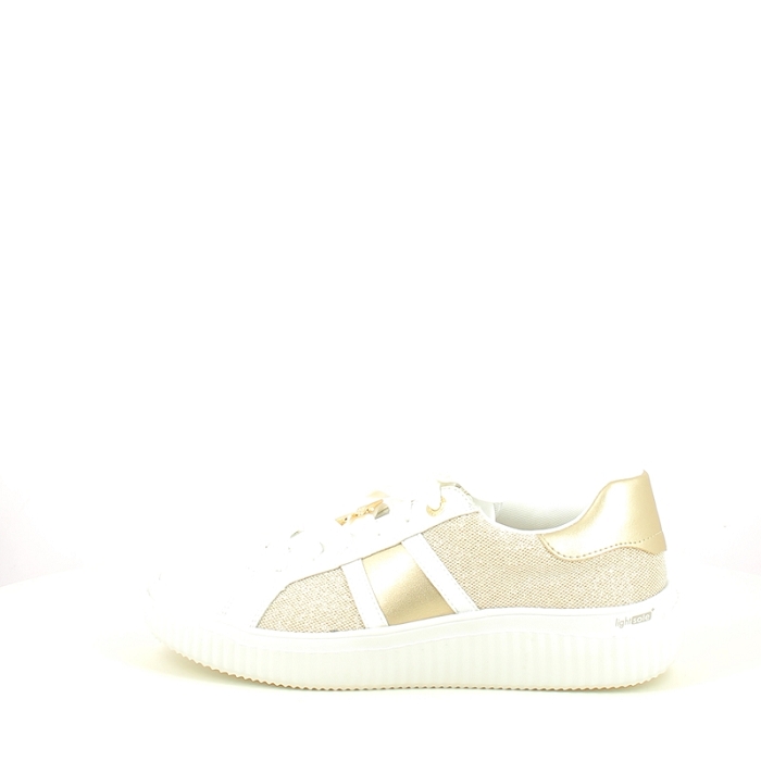 Remonte basket d3e01.90 cuir lisse or lacet zip