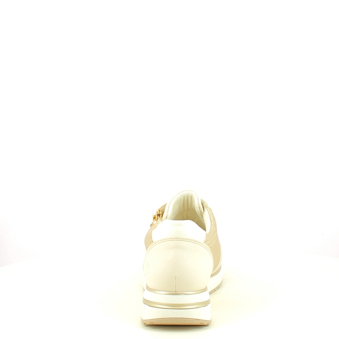Remonte basket d1g08.60 cuir lisse beige lacet zip5434801_4