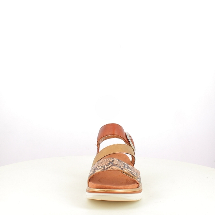 Remonte sandale d1j64.25 cuir lisse marron scratch5435501_2