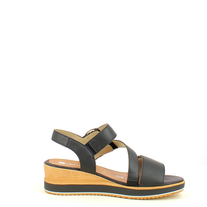 Remonte sandale d6466.00 cuir lisse noir scratch5435701_3