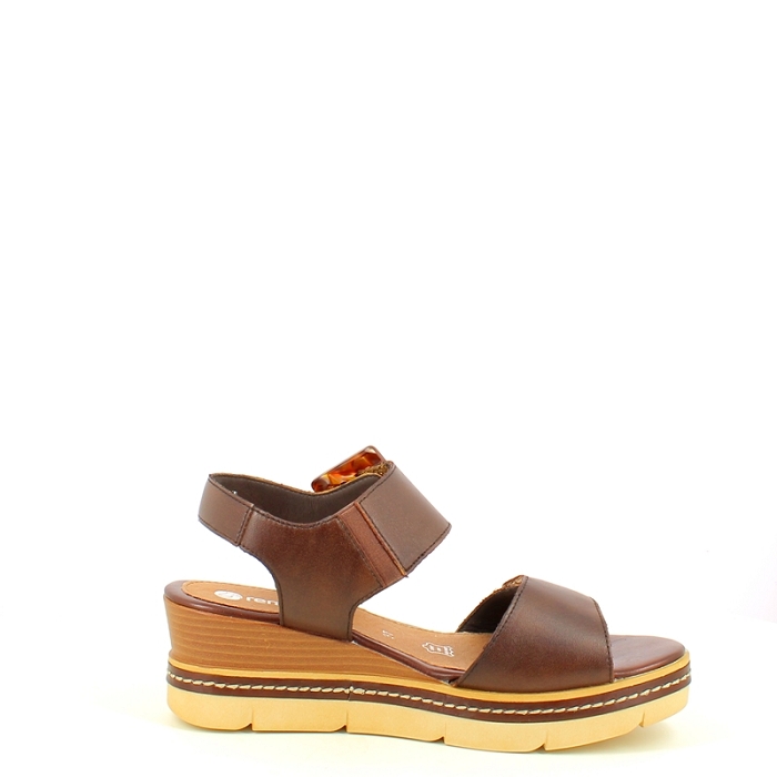 Remonte sandale d2l53.25 cuir lisse marron scratch5435801_3