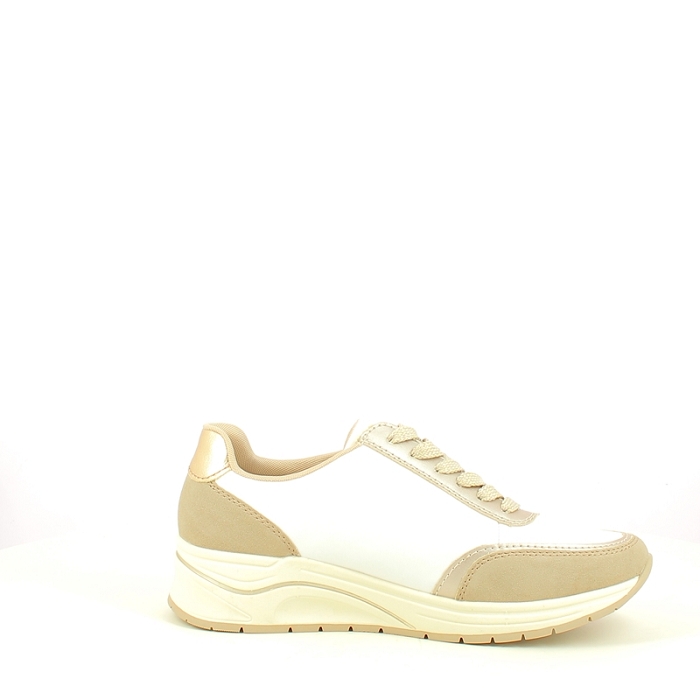 Rieker basket n9504.80 cuir lisse beige lacet zip5437101_3