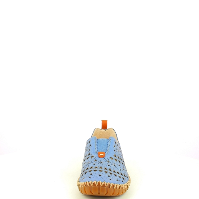 Rieker basket m2852.12 cuir lisse bleu elastique5437501_2