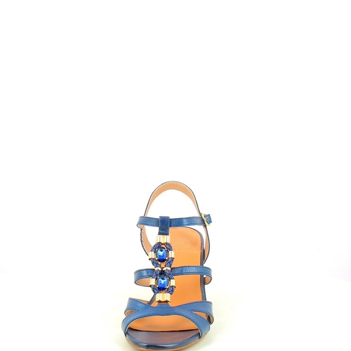 Karston sandale victoire cuir lisse marine boucle5441801_2