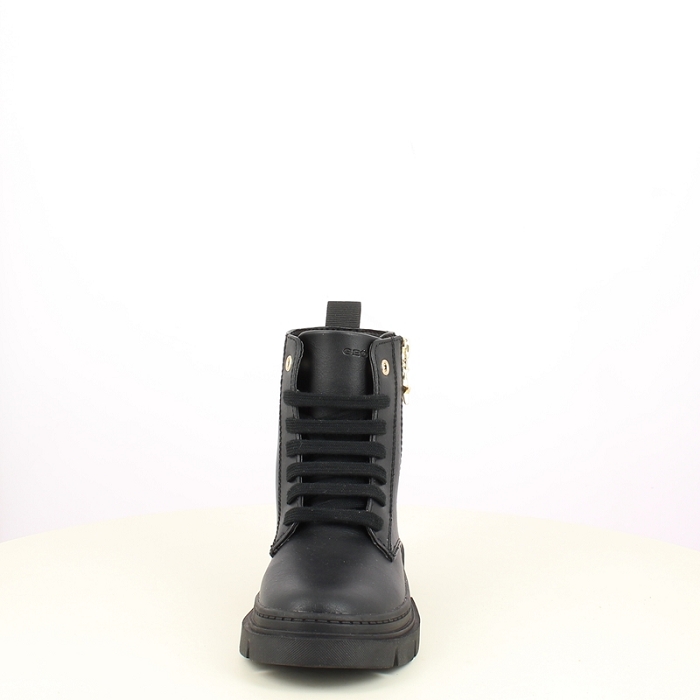 Geox fille j660ka cuir lisse noir lacet zip5465701_2