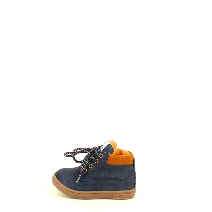 Gbb debout abel nubuck marine lacet zip