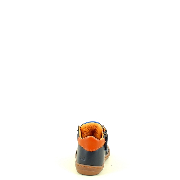 Gbb debout laninou cuir lisse marine lacet zip5466101_4