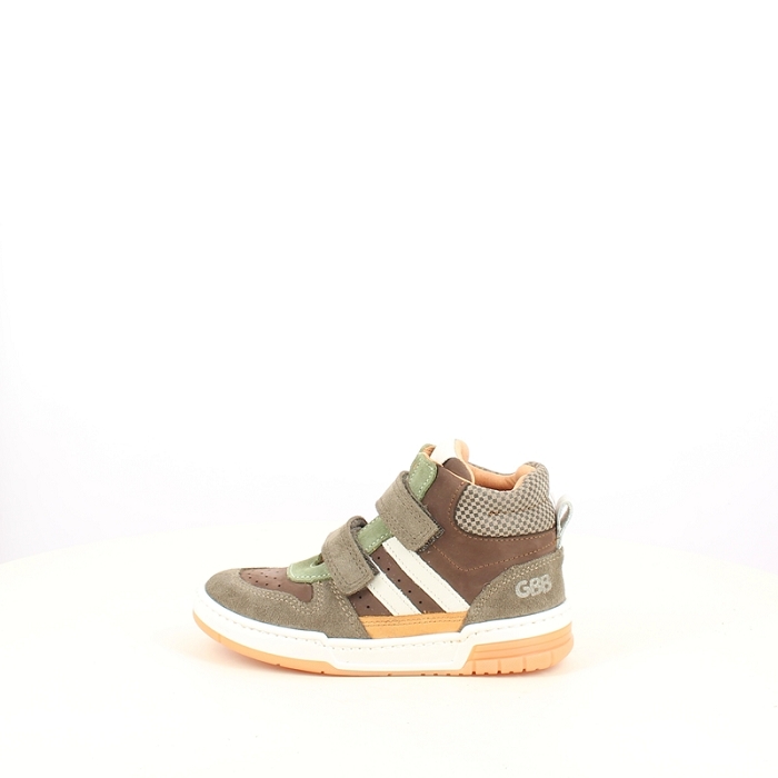 gbb premier pas andre cuir velours marron scratch
