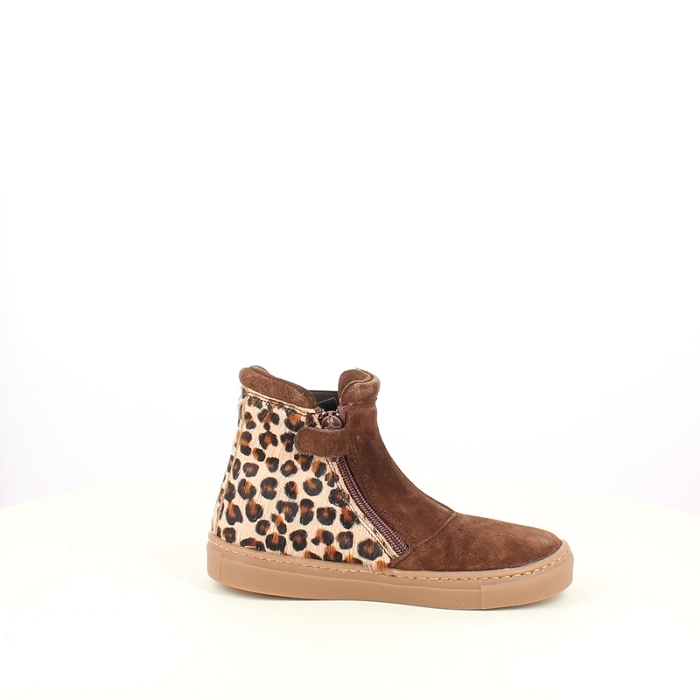 gbb fille asa cuir velours marron zip5466601_3