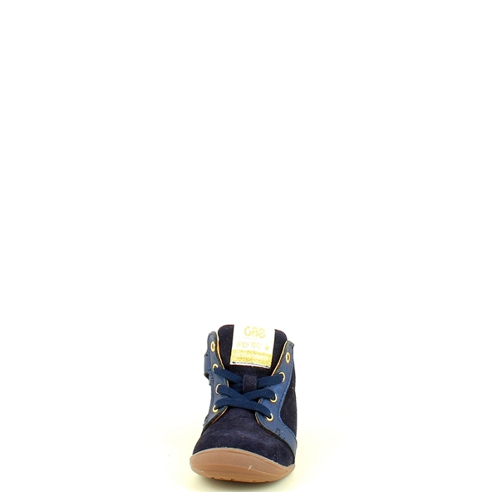 Gbb debout alice cuir velours marine lacet zip5466701_2