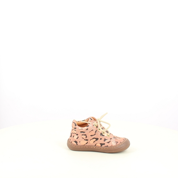 Gbb debout reine cuir velours rose lacet5467002_3