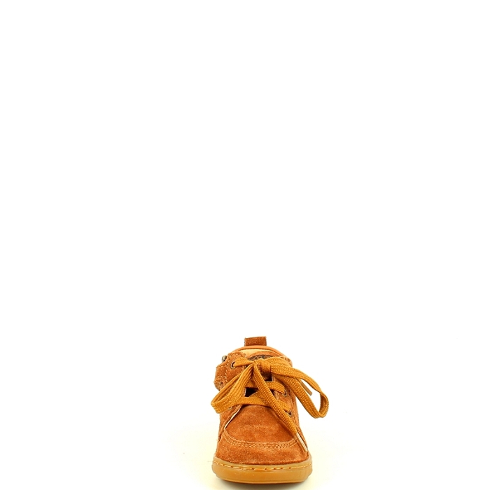 Shoo pom premier pas bouba zip miko cuir velours camel lacet zip5467601_2