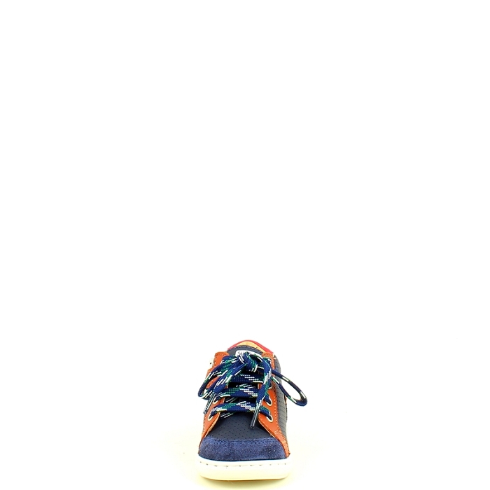 Shoo pom premier pas bouba zip box cuir velours marine lacet zip5467901_2
