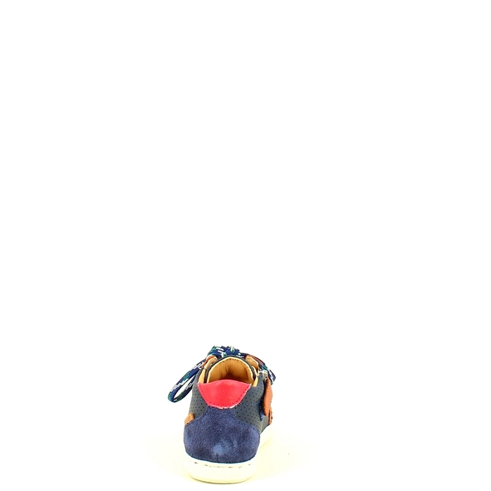 Shoo pom premier pas bouba zip box cuir velours marine lacet zip5467901_4