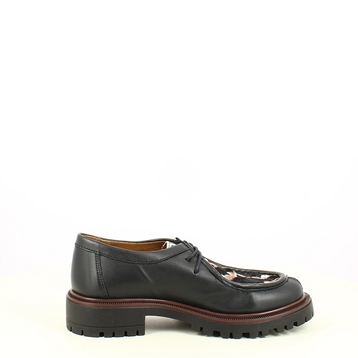 Coco abricot derbies mocassins etreham cuir lisse noir lacet5481701_3