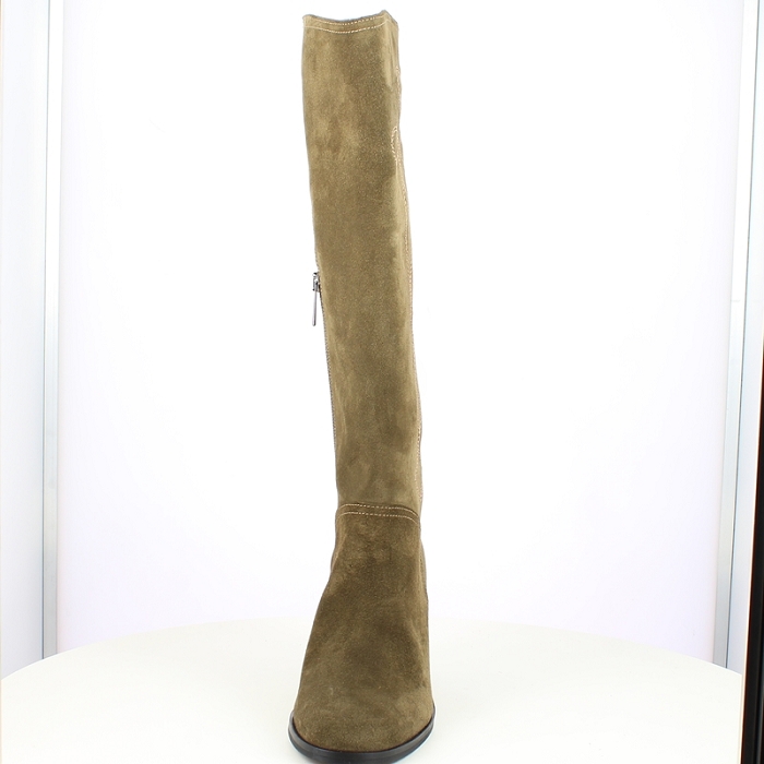 Muratti botte rihanne cuir velours kaki zip5482002_2