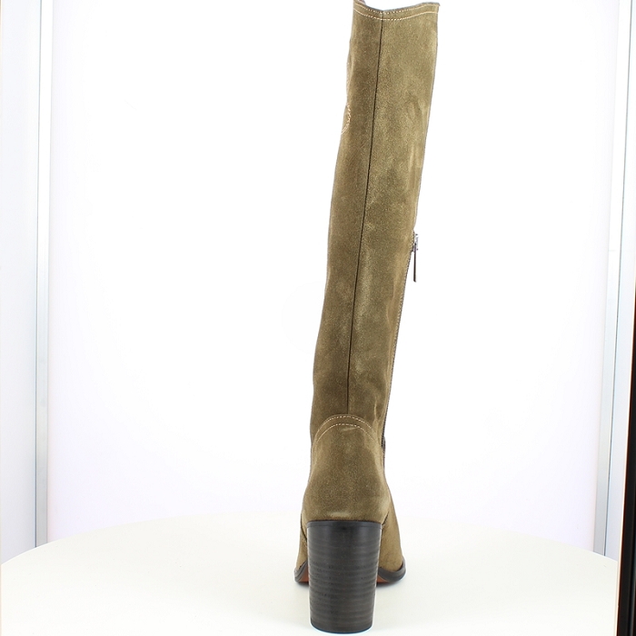 Muratti botte rihanne cuir velours kaki zip5482002_4