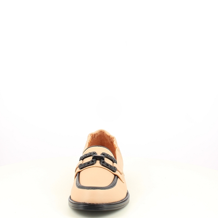 Mamzelle derbies mocassins berca cuir lisse ecru5482301_2