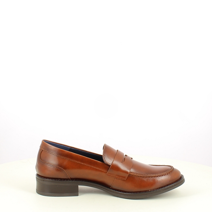 Dorking derbies mocassins d8710 cuir lisse marron5482402_3