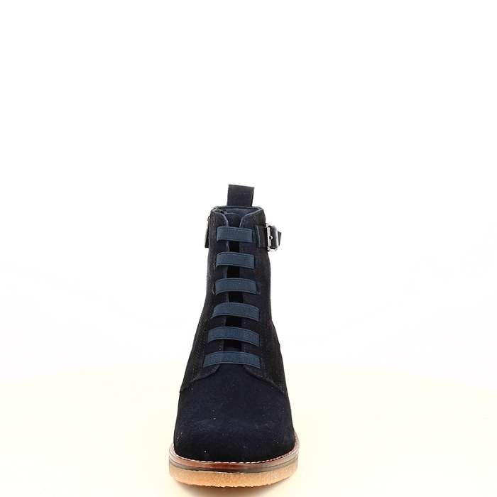 Dorking bottine d8868 cuir velours marine zip5482702_2