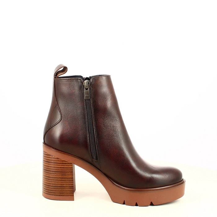 Dorking bottine d9562 cuir lisse marron zip5483501_3