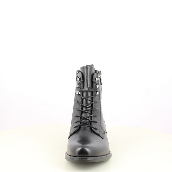 Remonte bottine d0f82.00 cuir lisse noir lacet zip5484001_2
