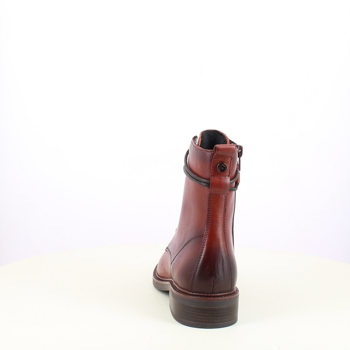 remonte bottine d2w80.24 cuir lisse cognac lacet zip5484101_4