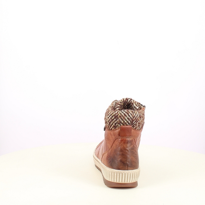 remonte bottine d0784 tex cognac lacet zip5484402_4