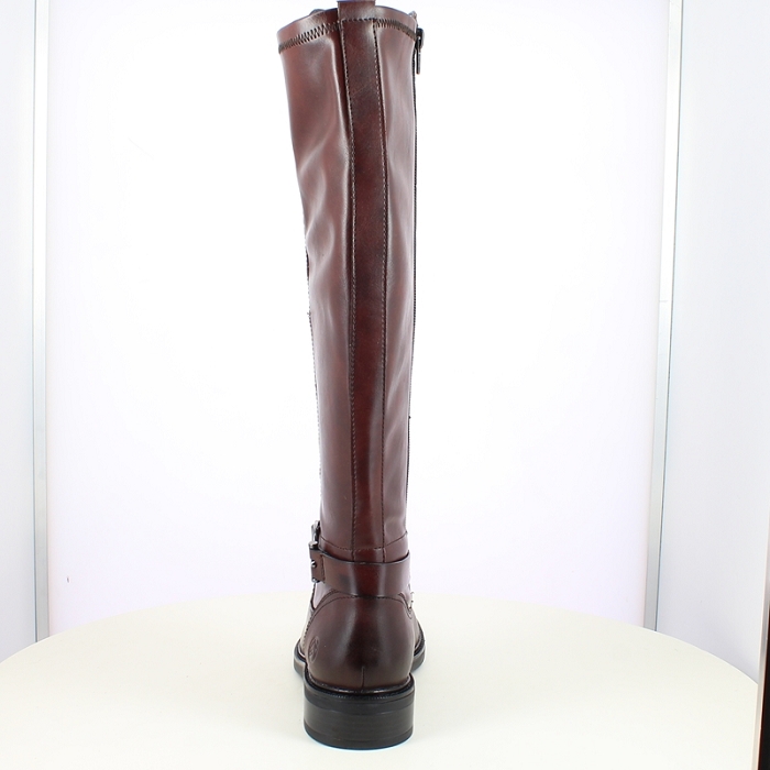 Remonte botte d2w77.25 cuir lisse marron zip5484701_4