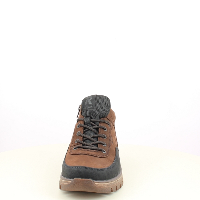 Rieker tex b9303.25 cuir lisse marron lacet zip5485401_2
