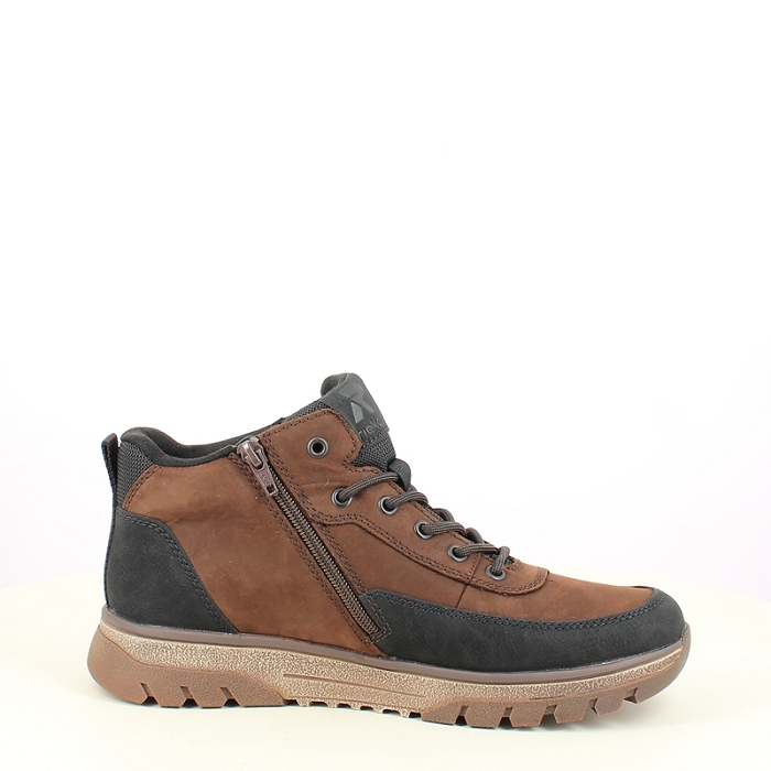 Rieker tex b9303.25 cuir lisse marron lacet zip5485401_3