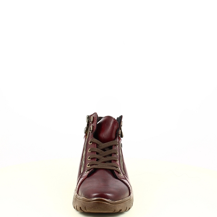 Rieker basket n1305.35 tex bordeaux lacet zip5485501_2