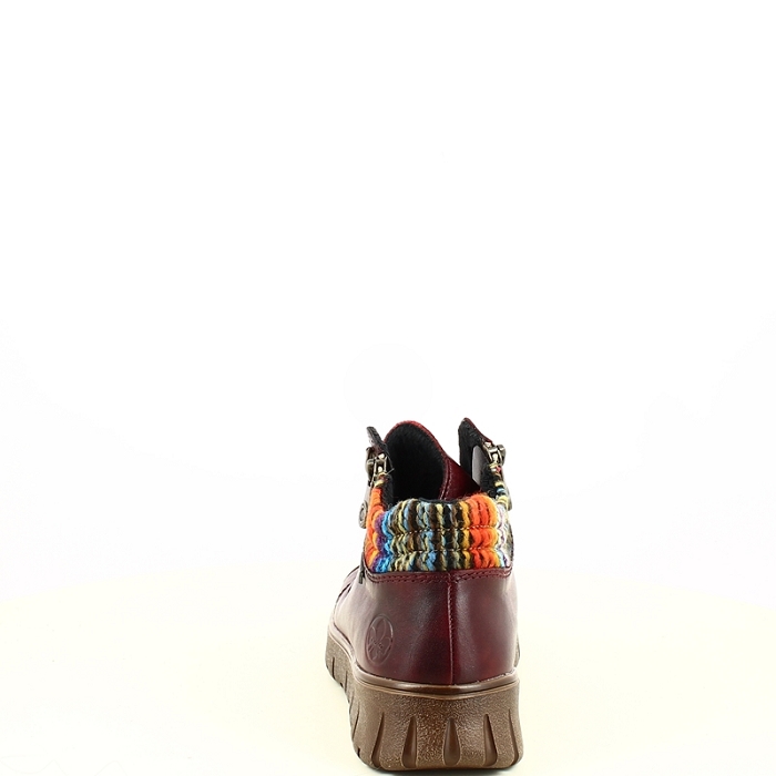 Rieker basket n1305.35 tex bordeaux lacet zip5485501_4