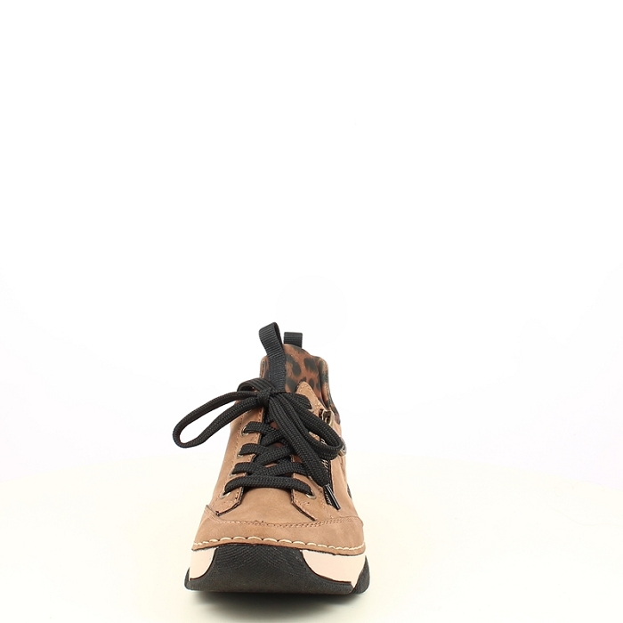 Rieker basket 45973.24 cuir velours beige elastique5486301_2