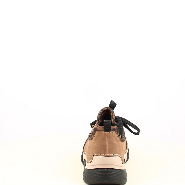 Rieker basket 45973.24 cuir velours beige elastique5486301_4