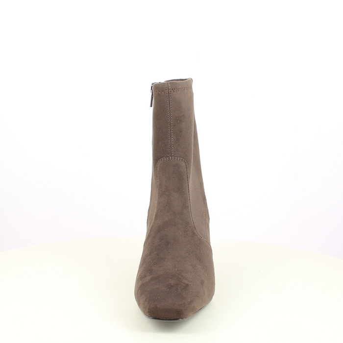 Unisa bottine jarret stretch marron zip5494601_2